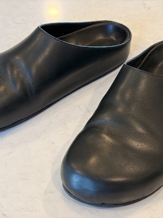 Studio Nicholson Men\'s Wearing Clog - Size 42 - Black Leather Slide main image 5